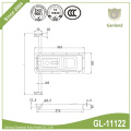 GL-11122 Recessed Refrigerator Truck Trailer Rear Door Lock
